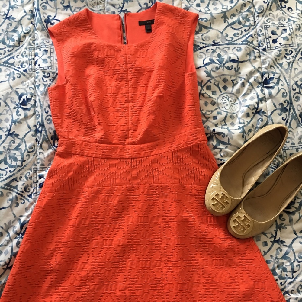 Coral colored dress